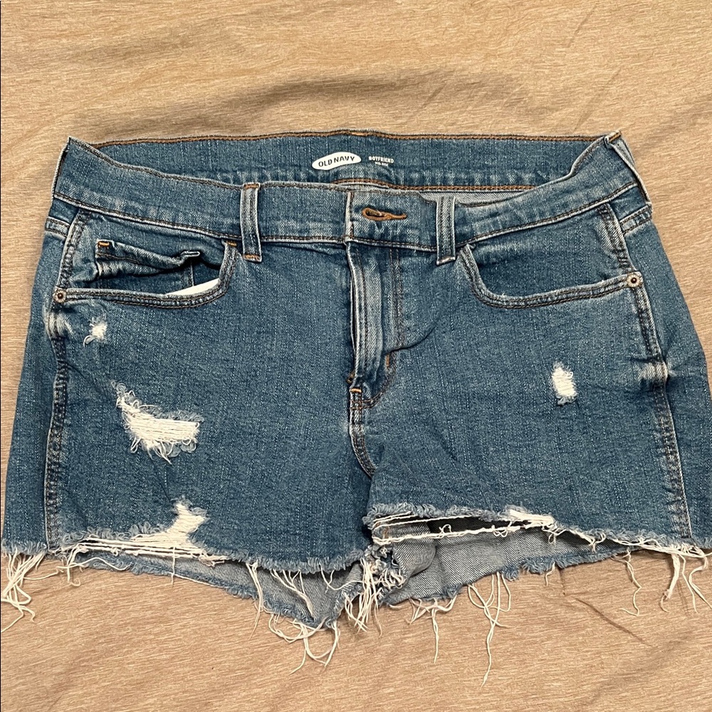 Old Navy Women's Distressed Blue Jean Shorts